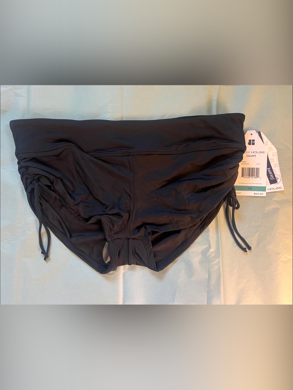NWT Women’s Beach House Black Swim Bottoms with Side Ties